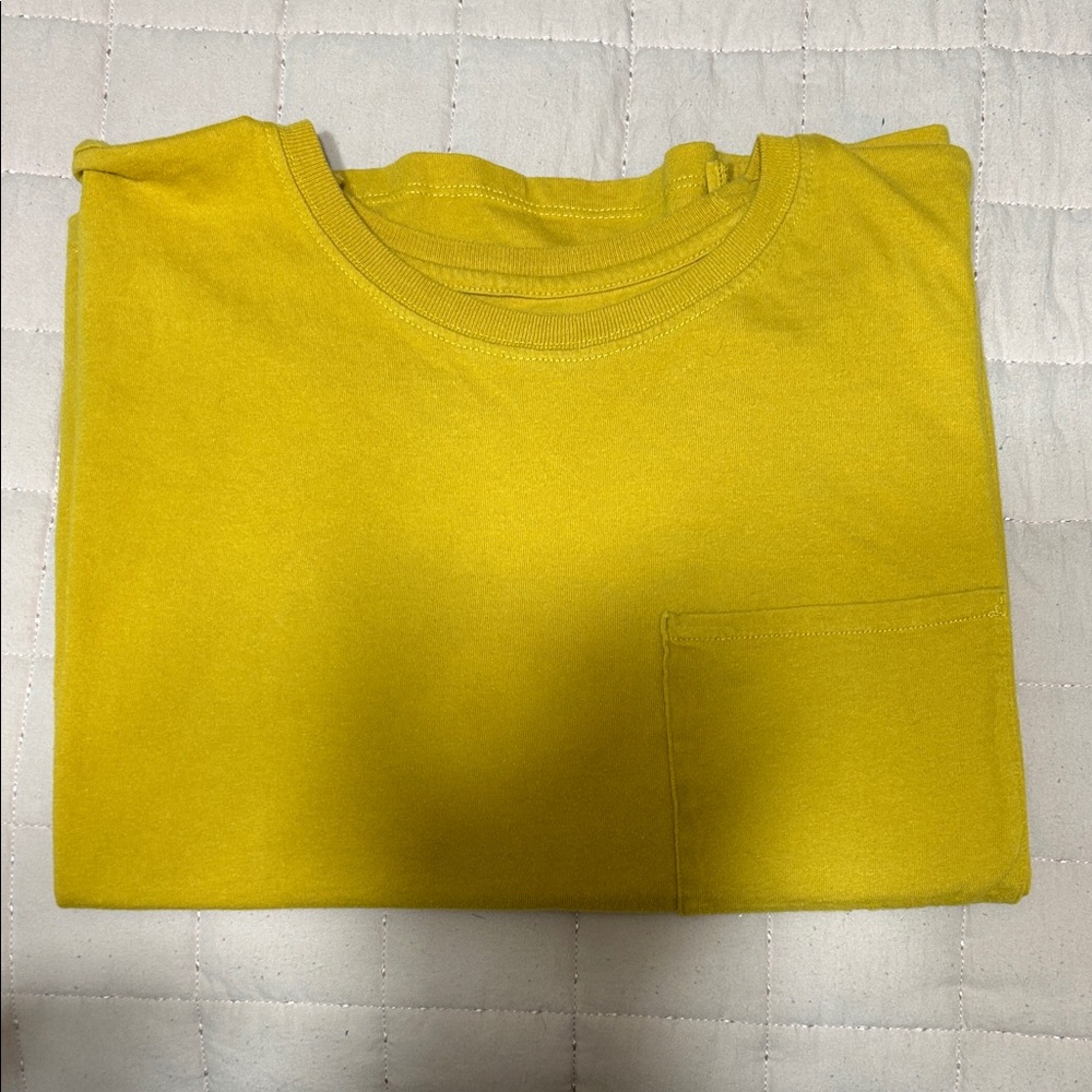 Time and Tru Mustard Yellow Crew Neck Tee